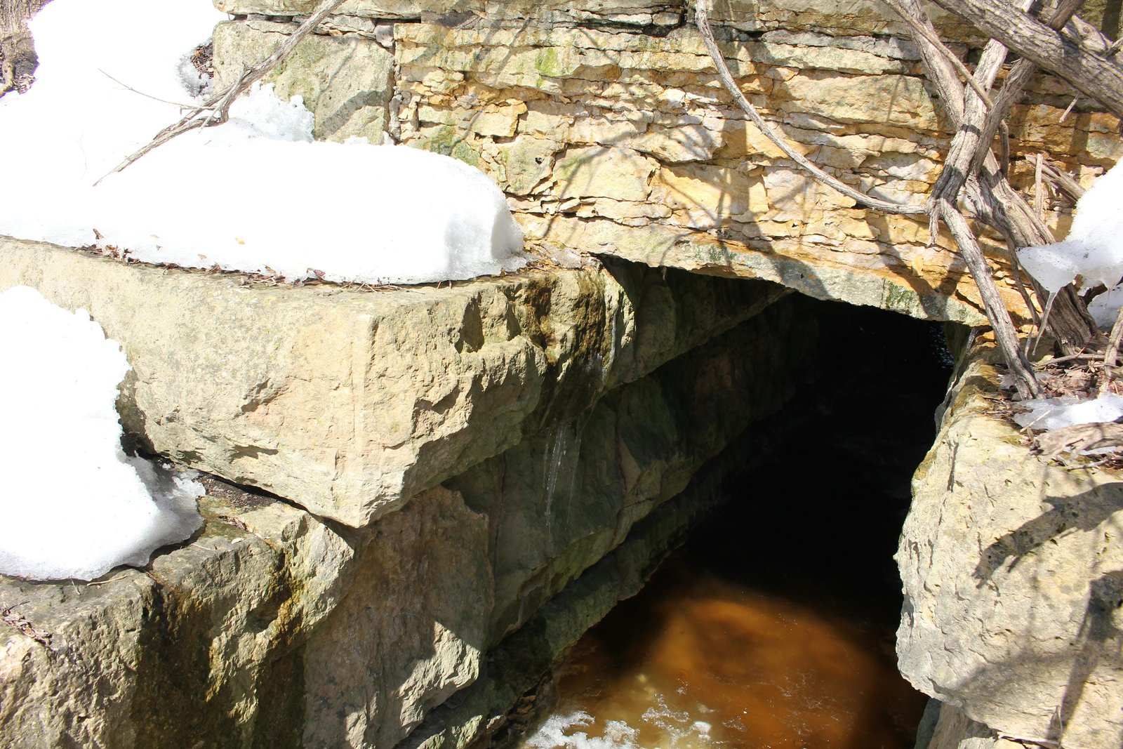 West abutment, south face